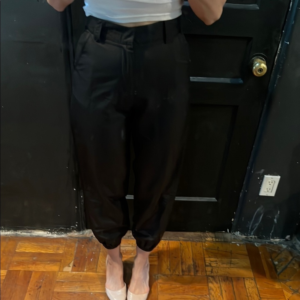 Cotton/Poly Black Pants similar to Yoji Yamamoto, SZ S ZIPPER NEEDS REPLACEMENT